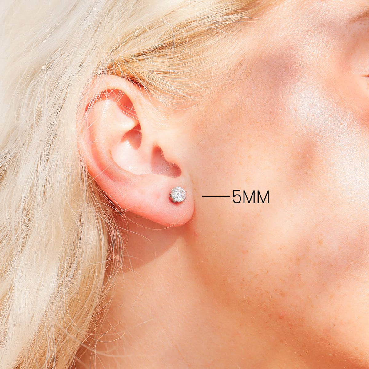 5 mm Stud Earrings
