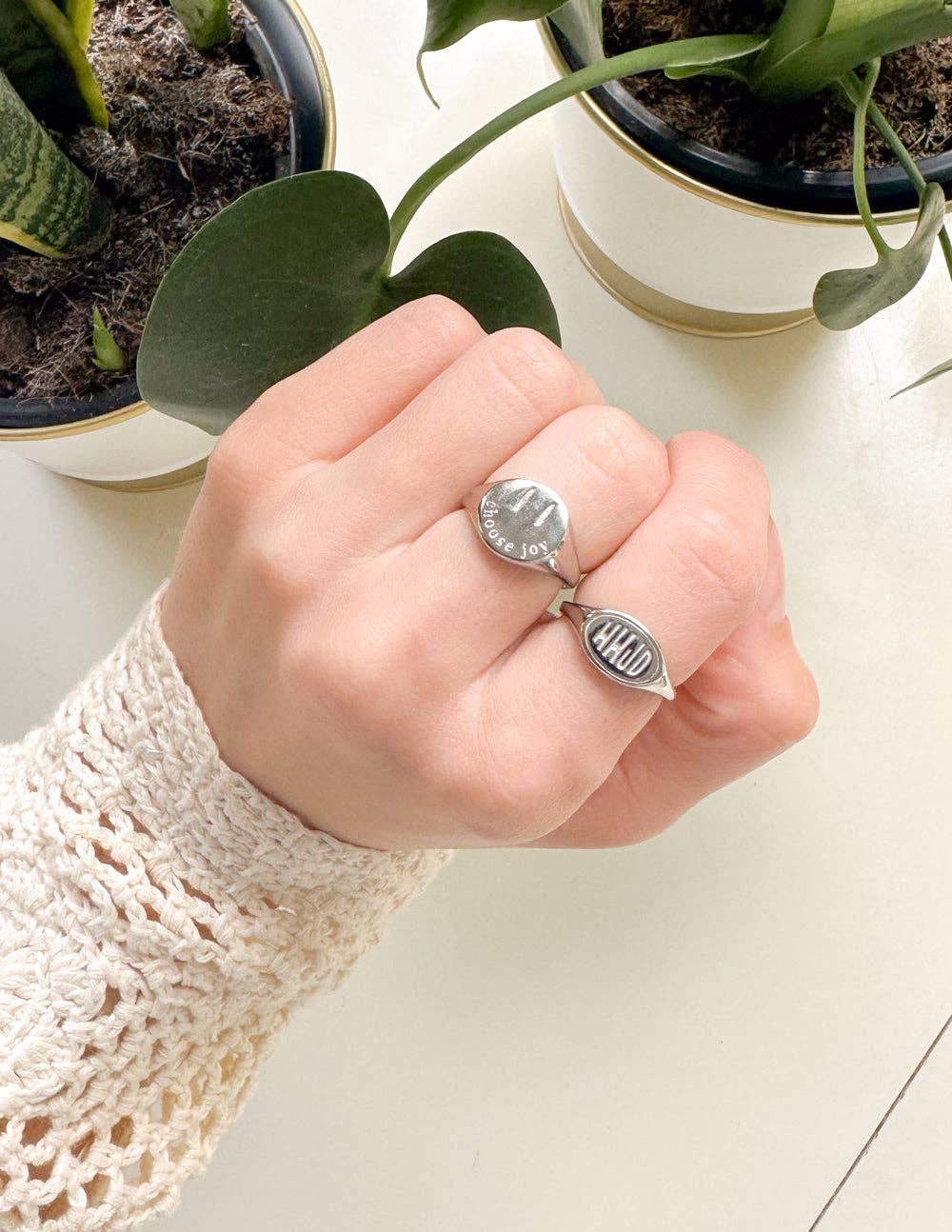 Choose Joy Ring in Silver