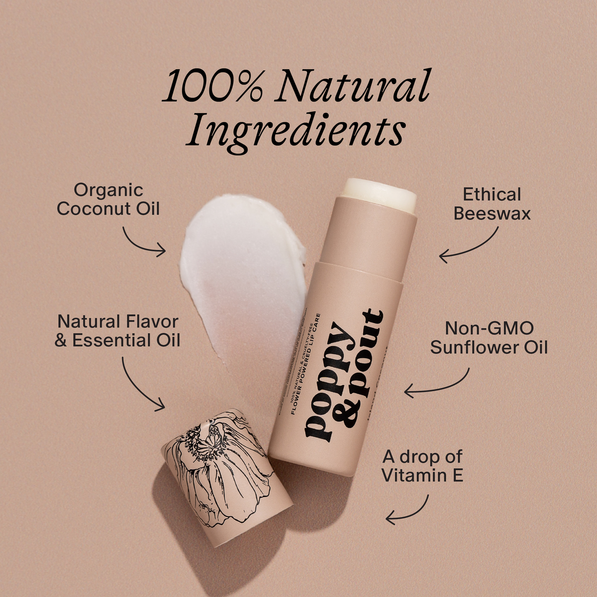 Poppy & Pout Island Coconut Lip Balm