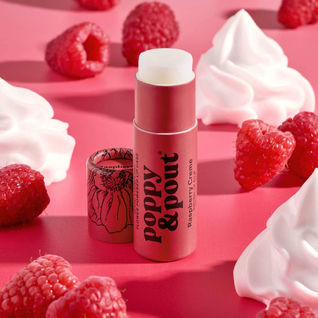Poppy & Pout Raspberry Creme Lip Balm