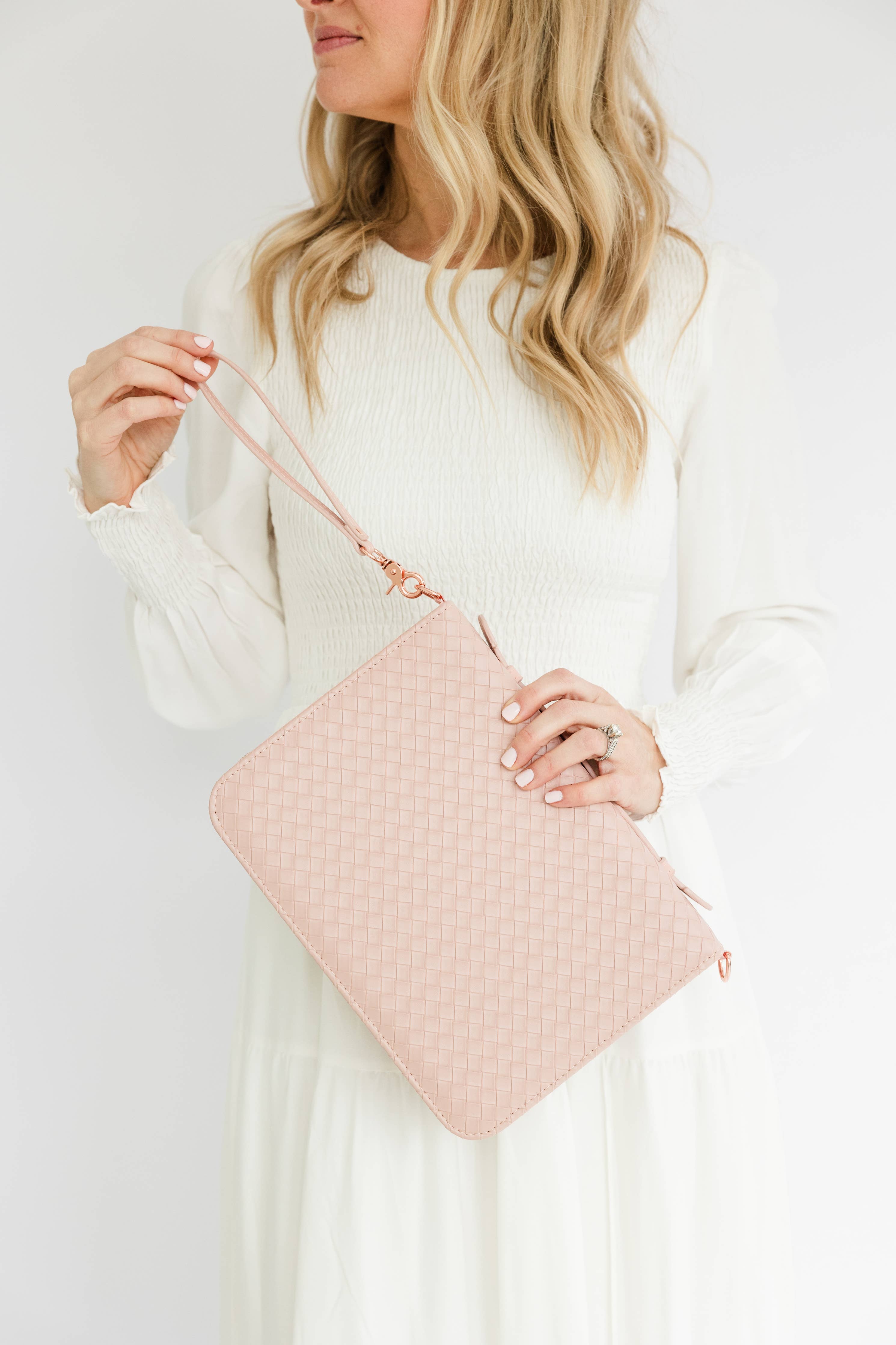 Book & Bible Crossbody Bag in Blush