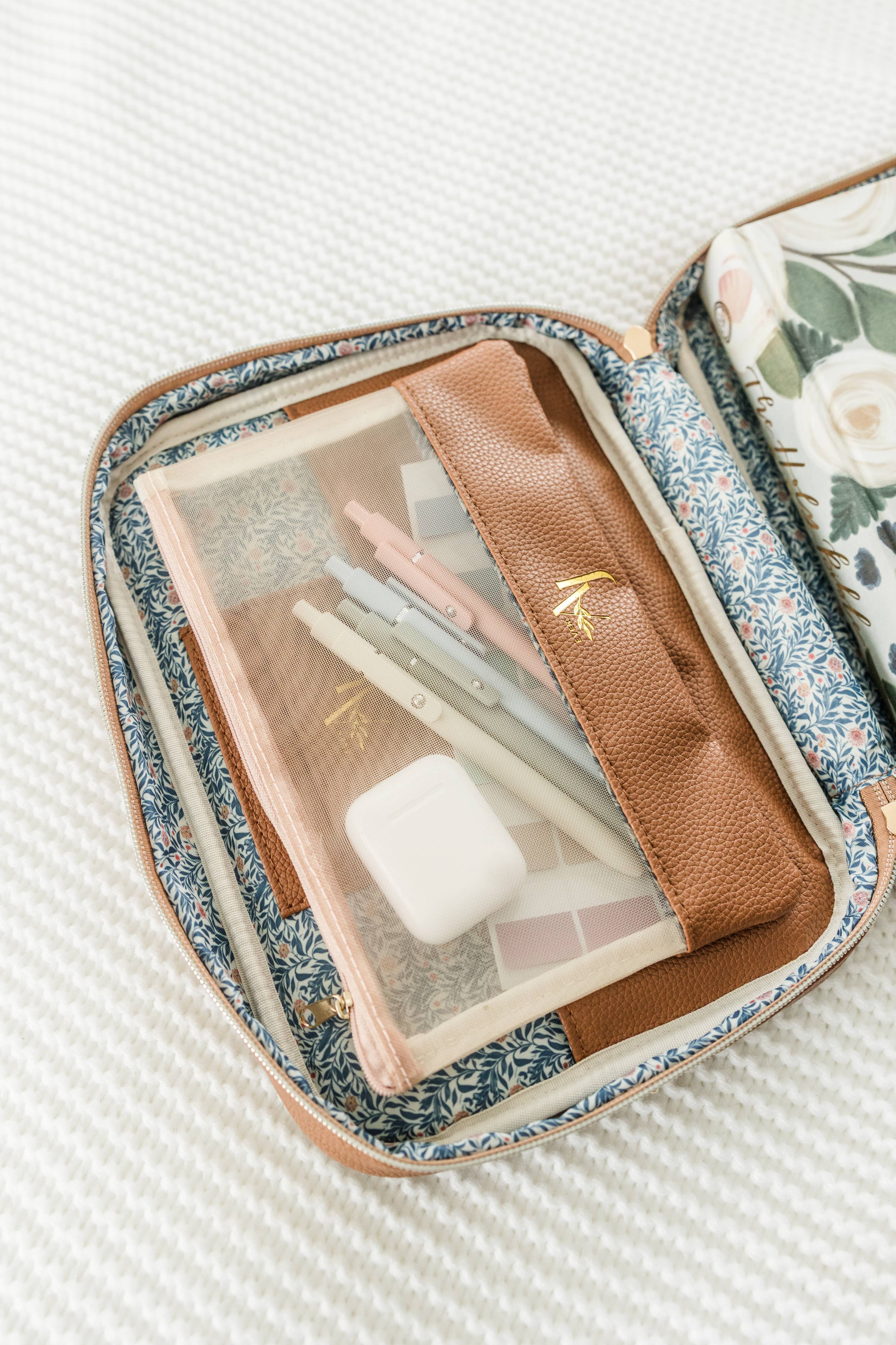 Book & Bible Bag Crossbody in Camel