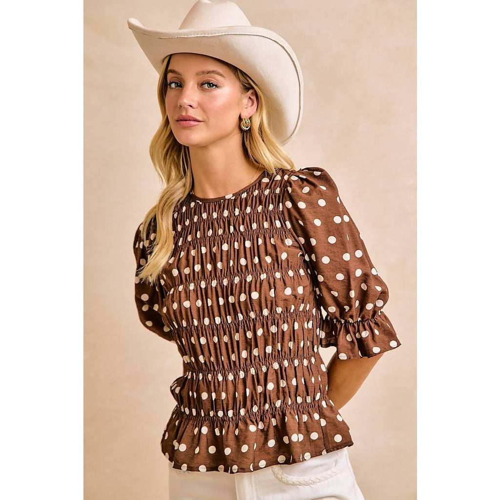 Darling Dotted Blouse