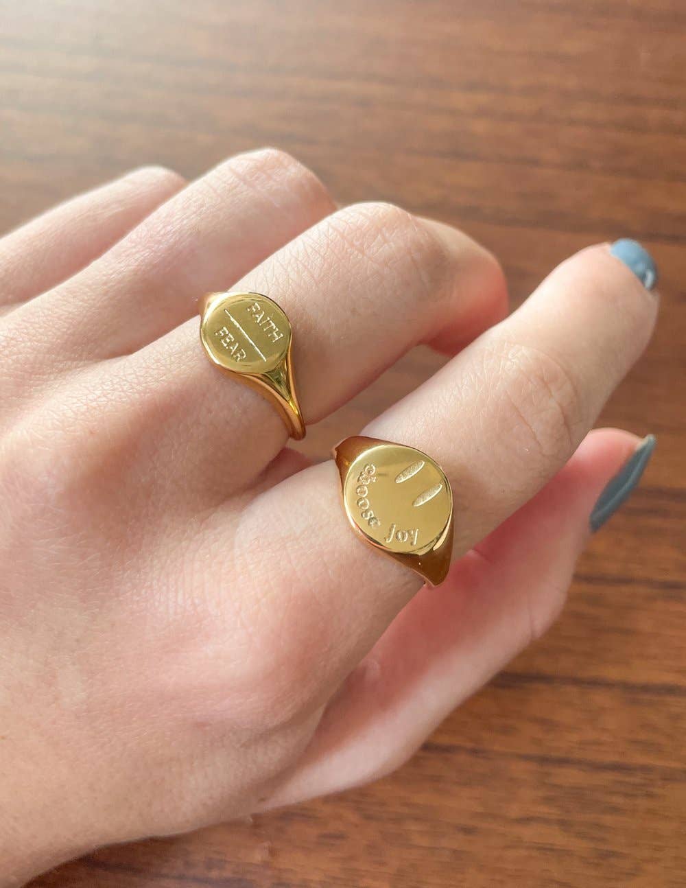 Choose Joy Ring in Gold