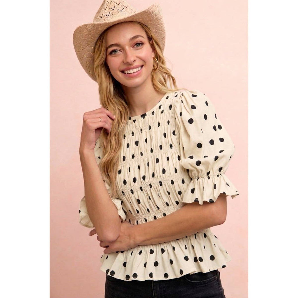 Darling Dotted Blouse