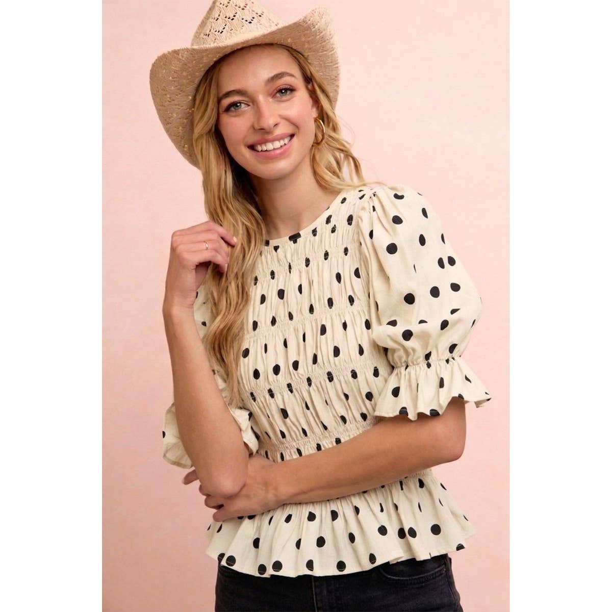 Darling Dotted Blouse