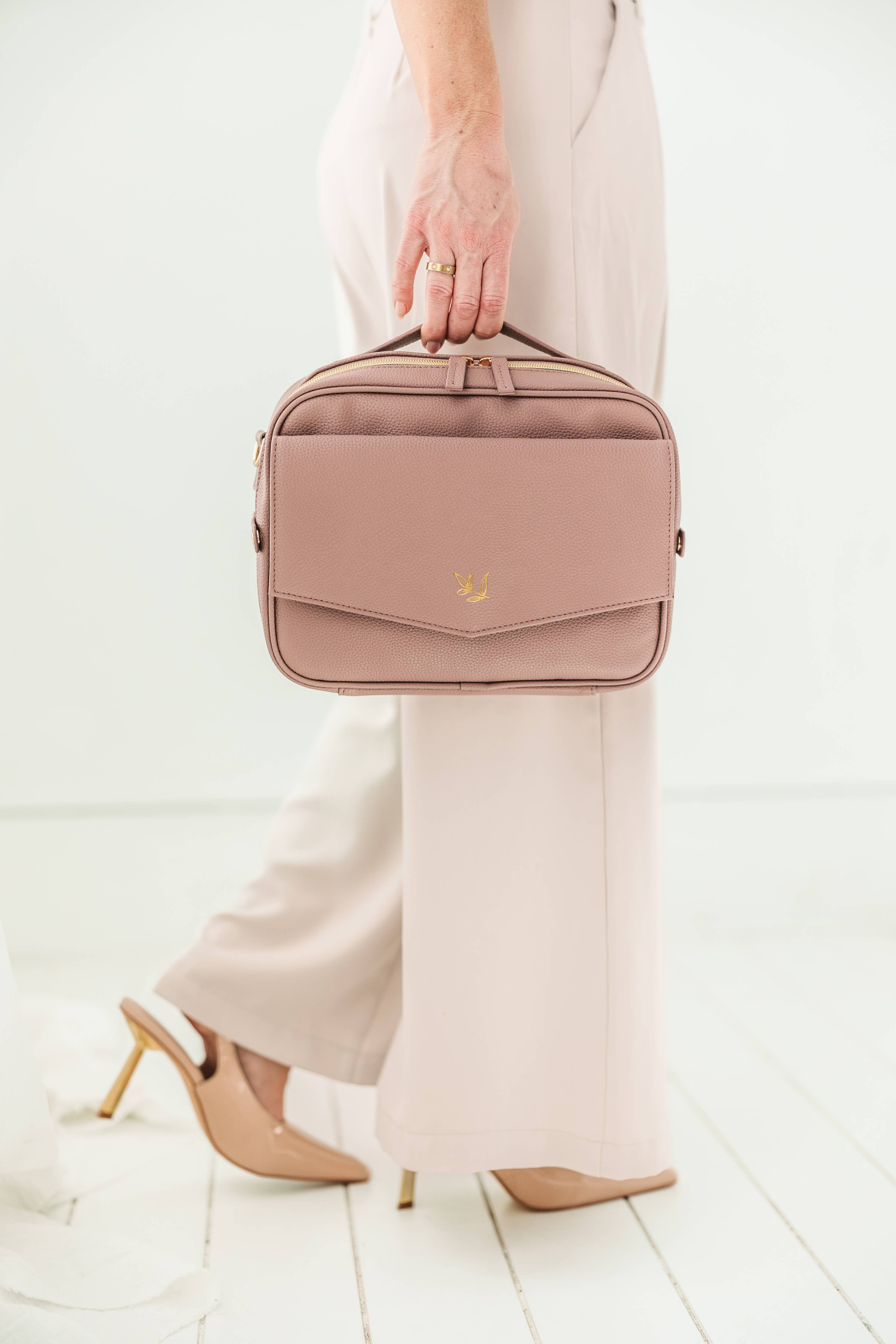 Book & Bible Bag Crossbody in Lavendar