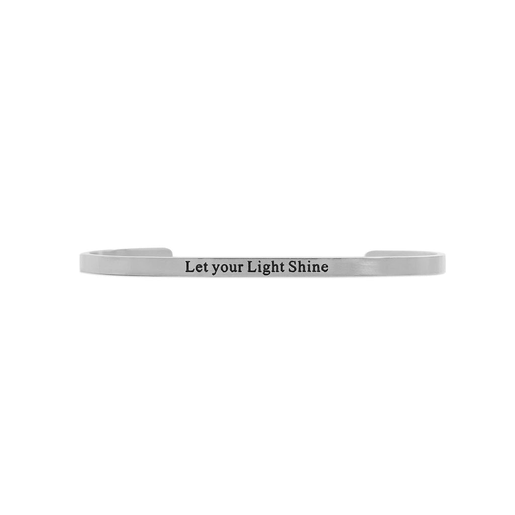 Let your Light Engraved Bangle Bracelet