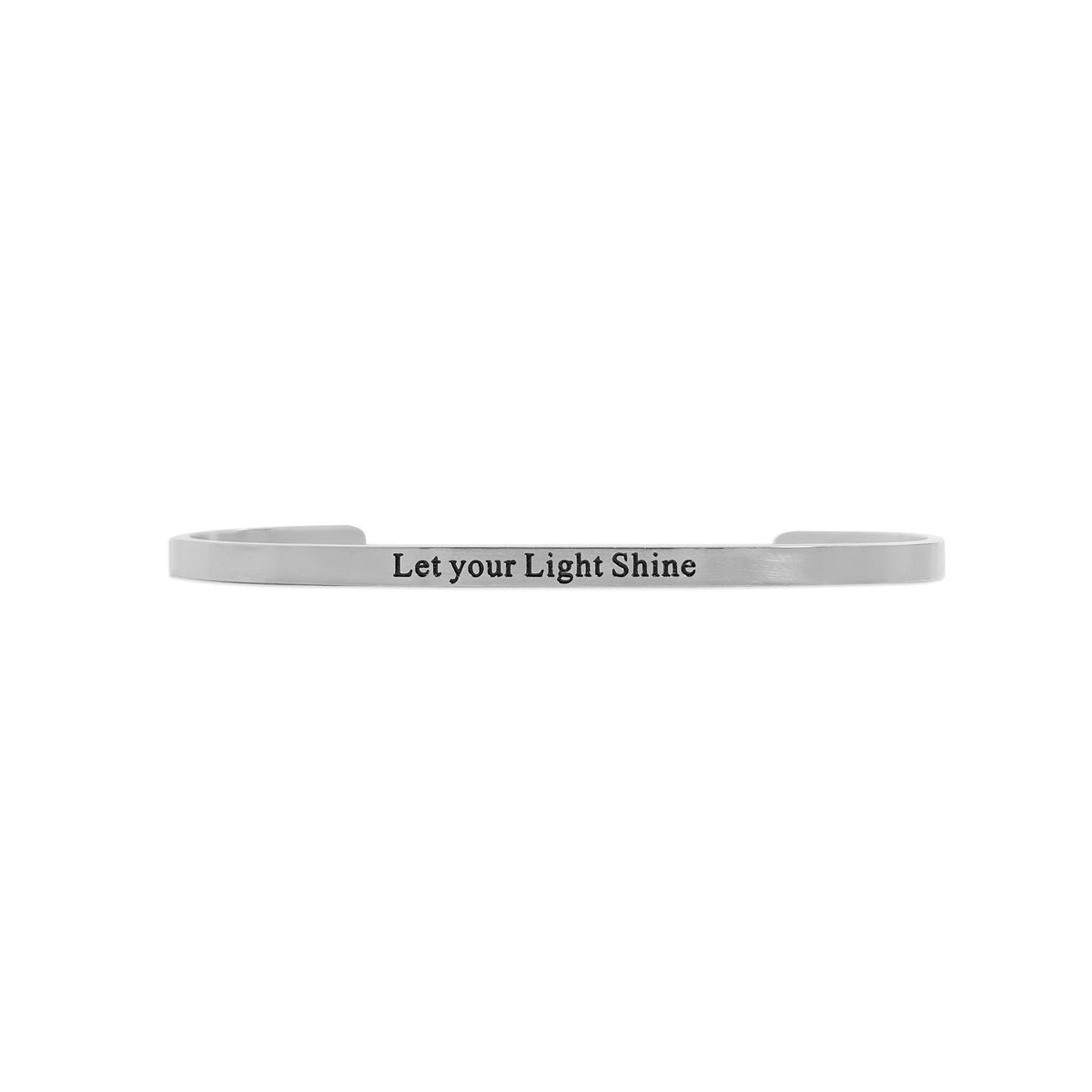 Let your Light Engraved Bangle Bracelet