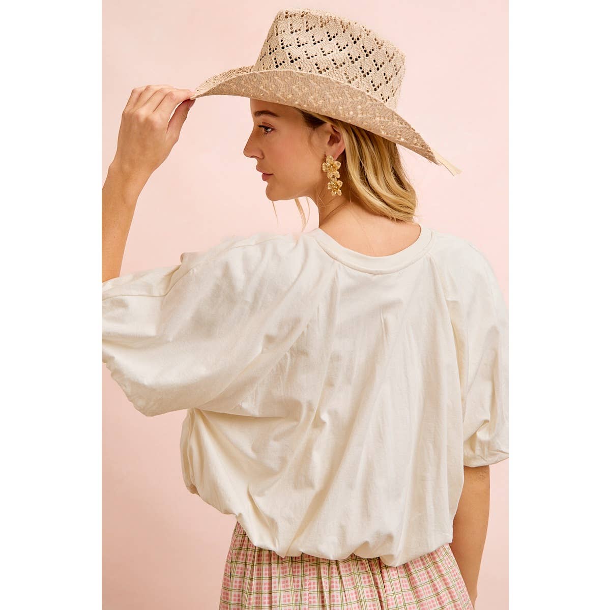 Cloud Pleaser Bubble Hem Tee