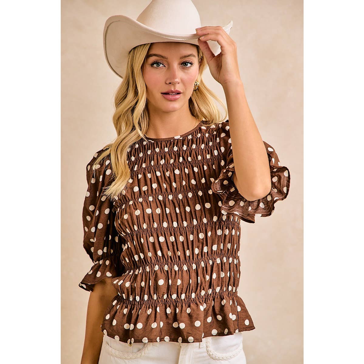 Darling Dotted Blouse