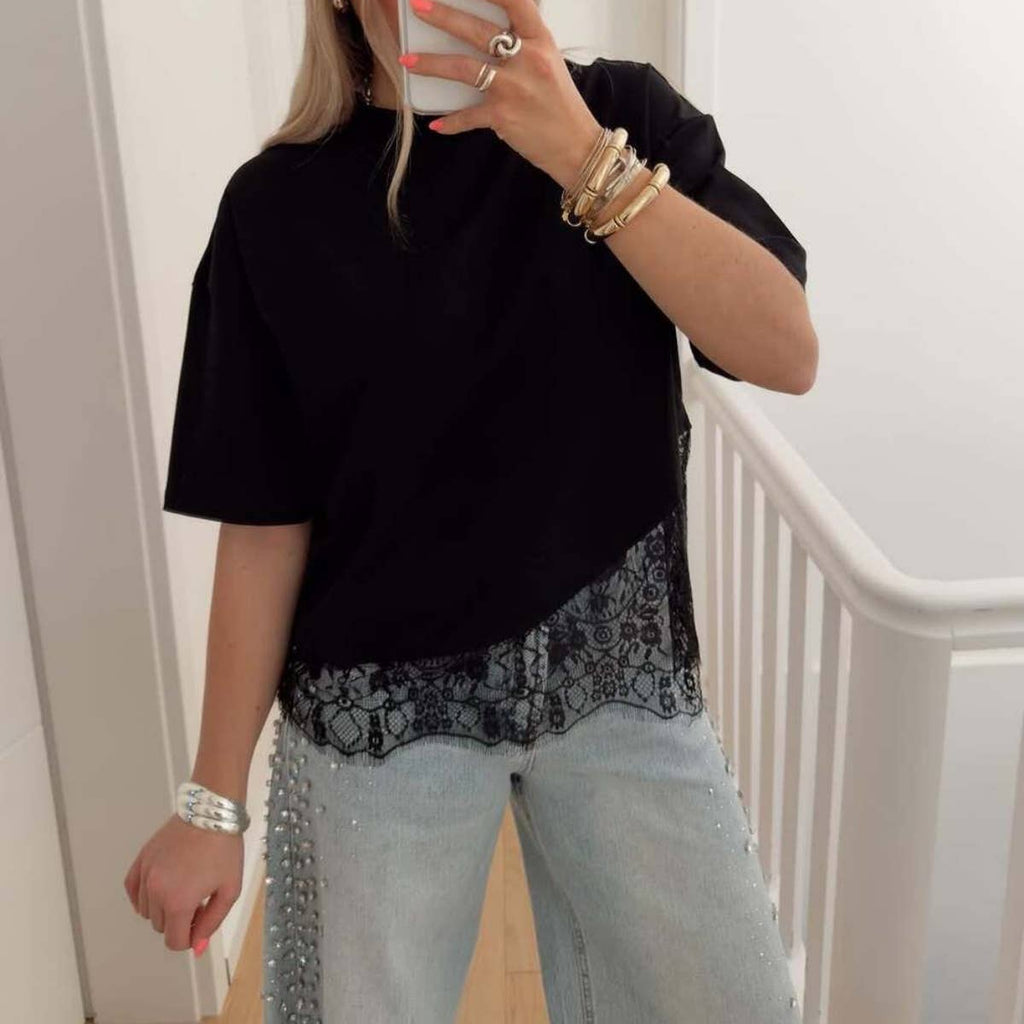 Loosely Laced Dressy Tee
