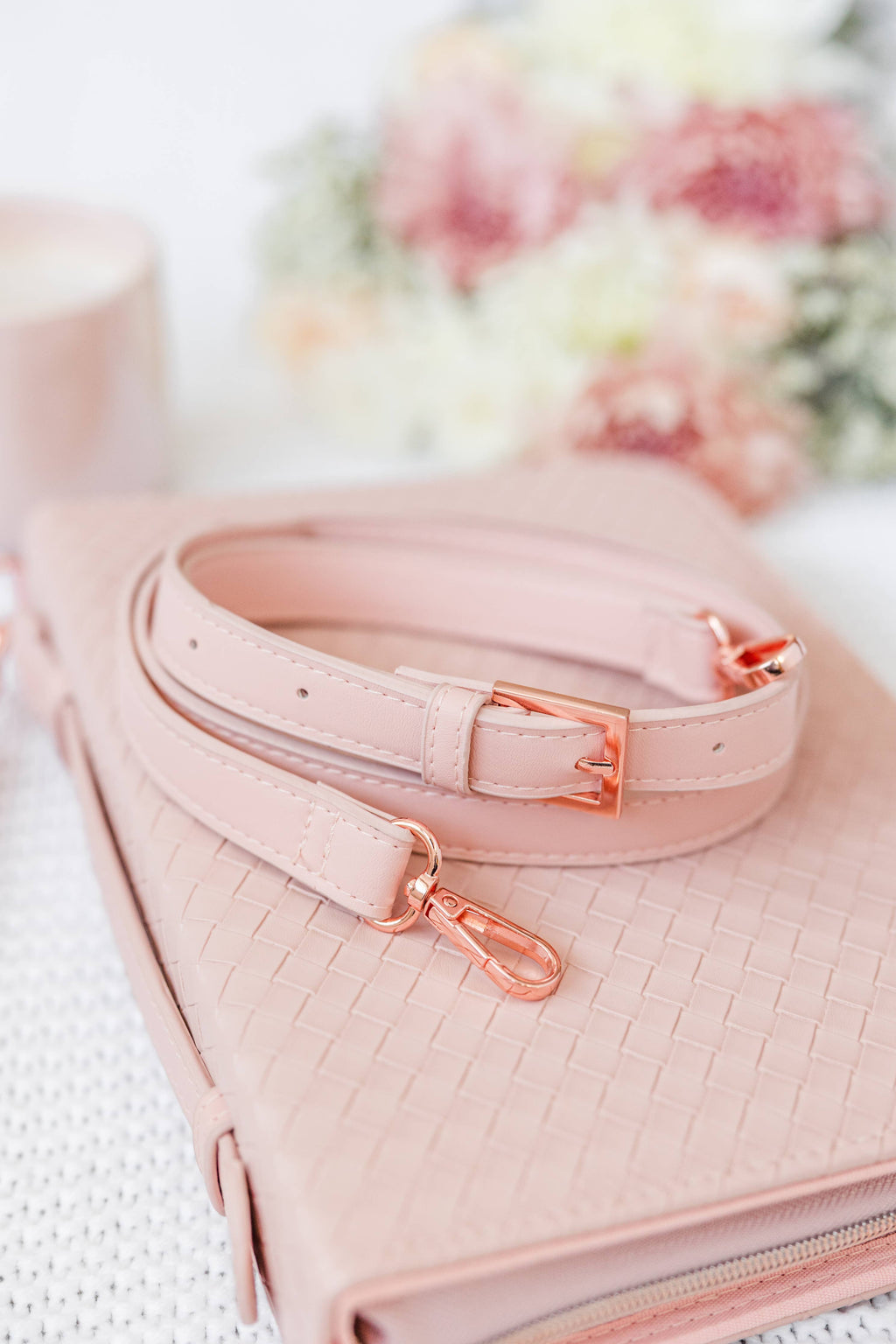 Book & Bible Crossbody Bag in Blush